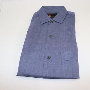 Vintage Gregg Set Chambray Blue Button Up Shirt Deadstock NOS Womens